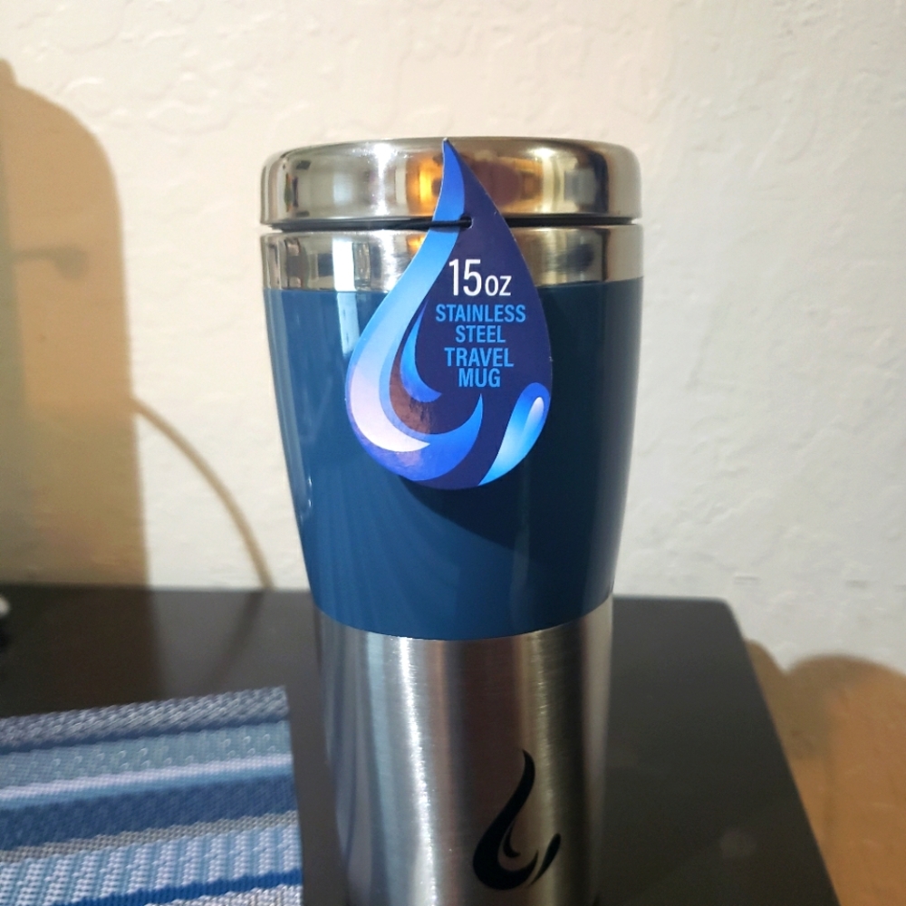 NEW Stainless Steel Travel Mug- Dark Blue